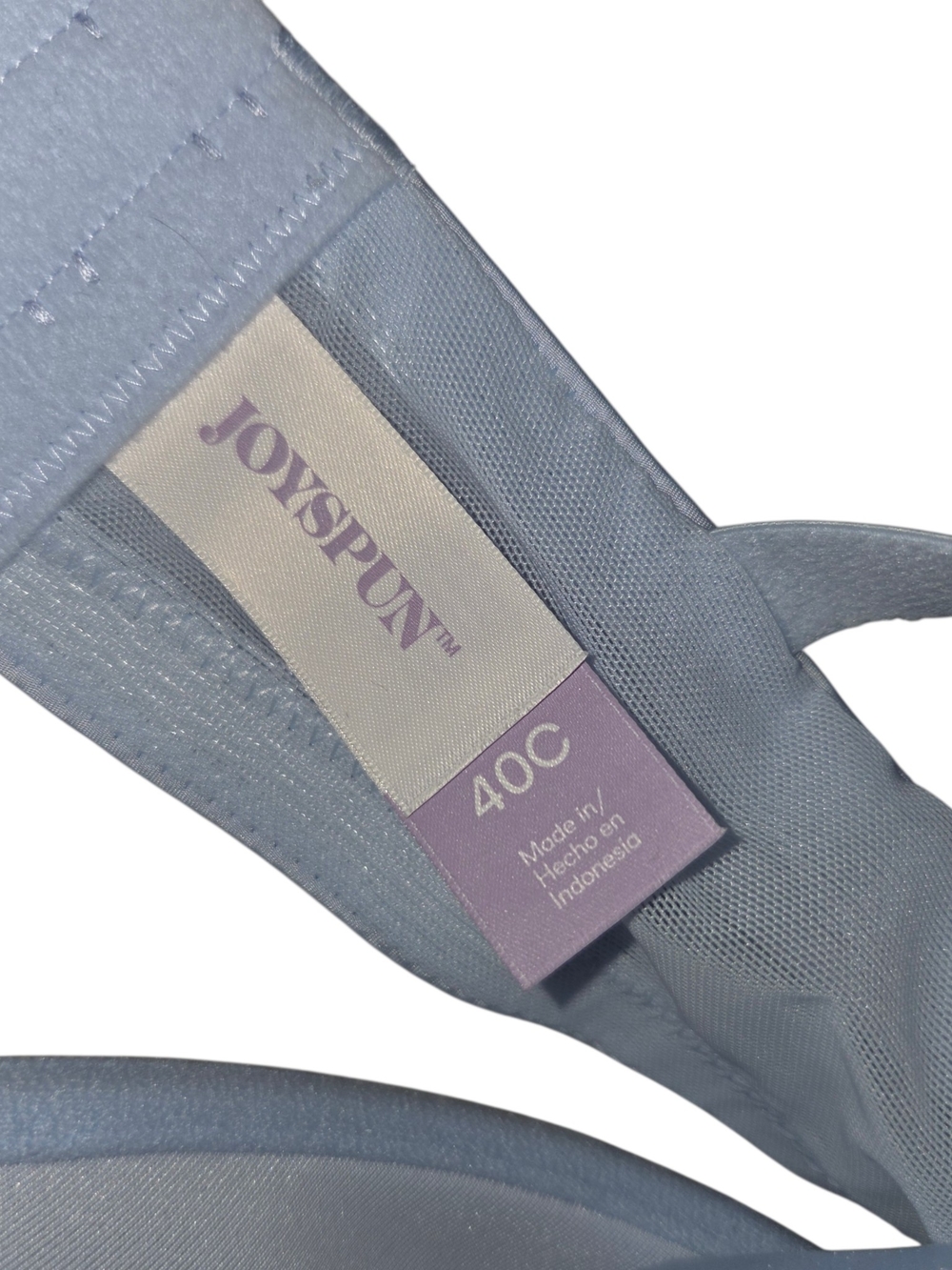 Light Blue T-Shirt Bra - Smooth Molded Cups - Picture 6 of 7